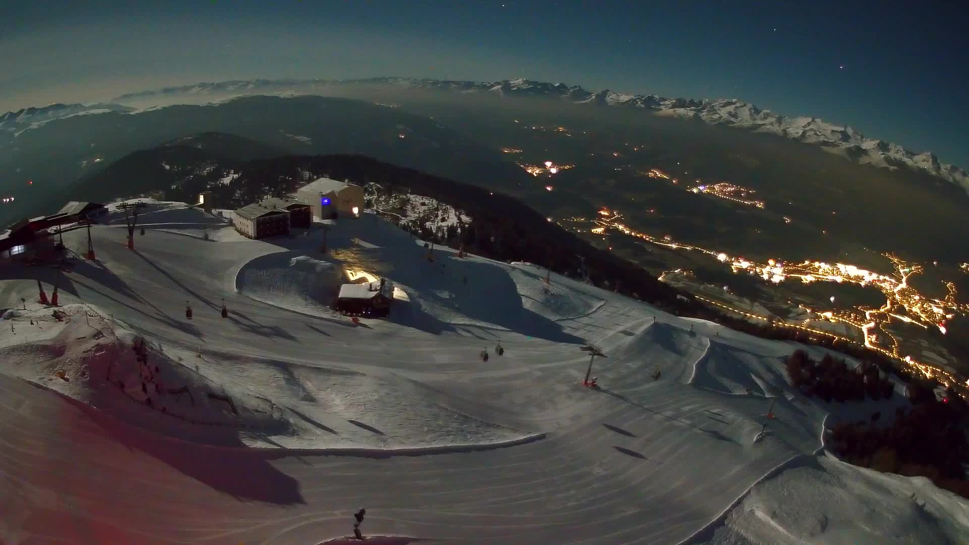 Kronplatz peak Ski resort | view to Bruneck