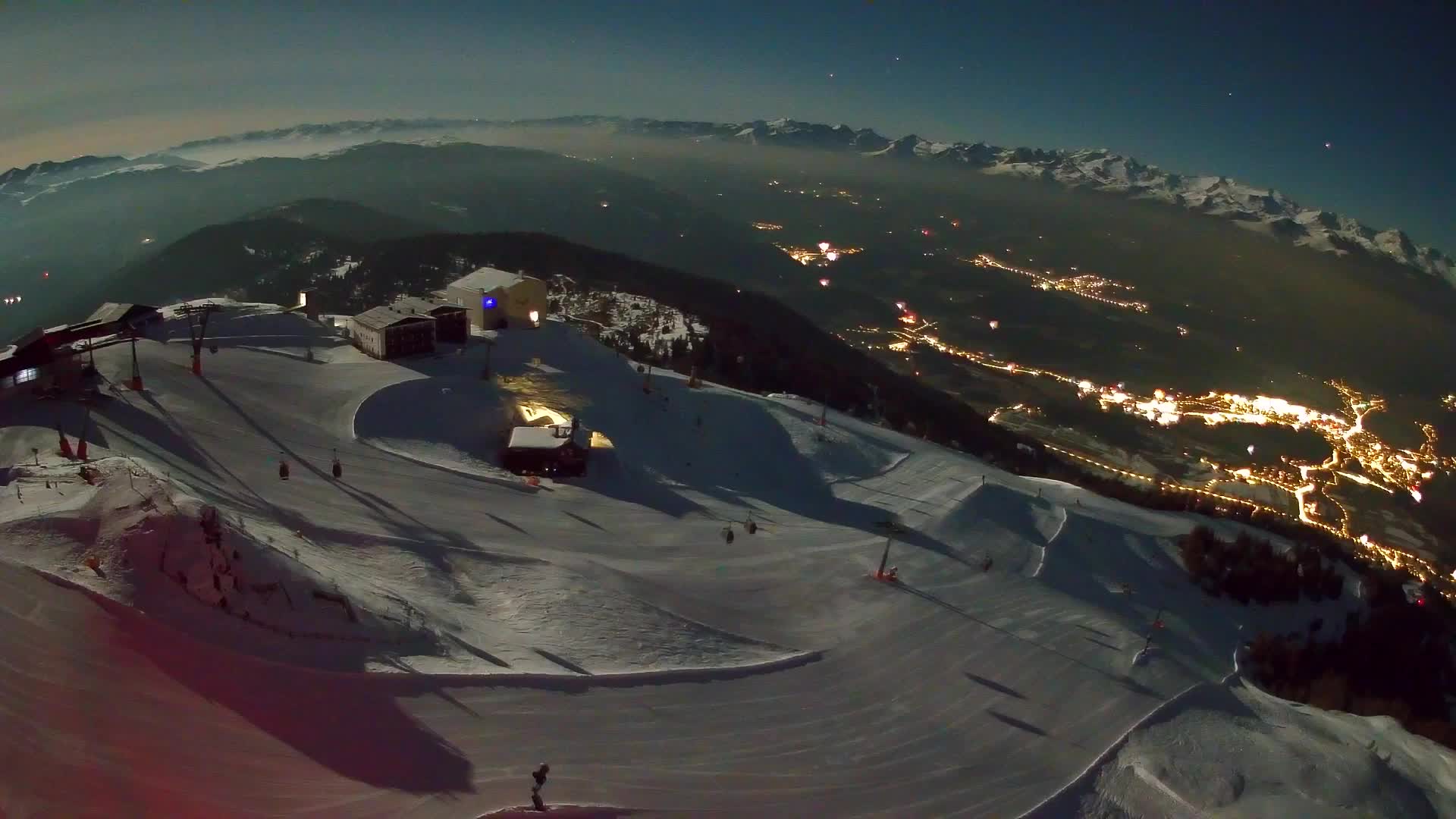 Kronplatz peak Ski resort | view to Bruneck