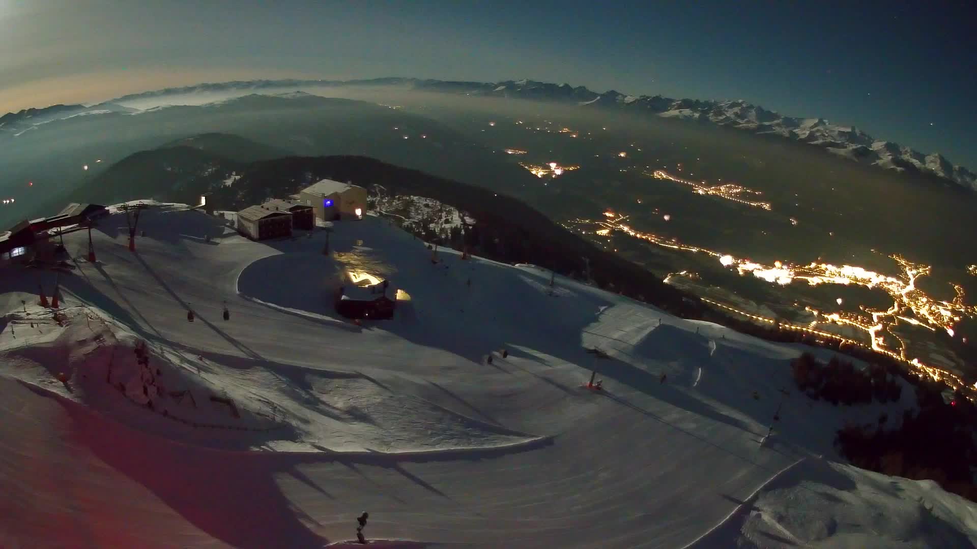 Kronplatz peak Ski resort | view to Bruneck