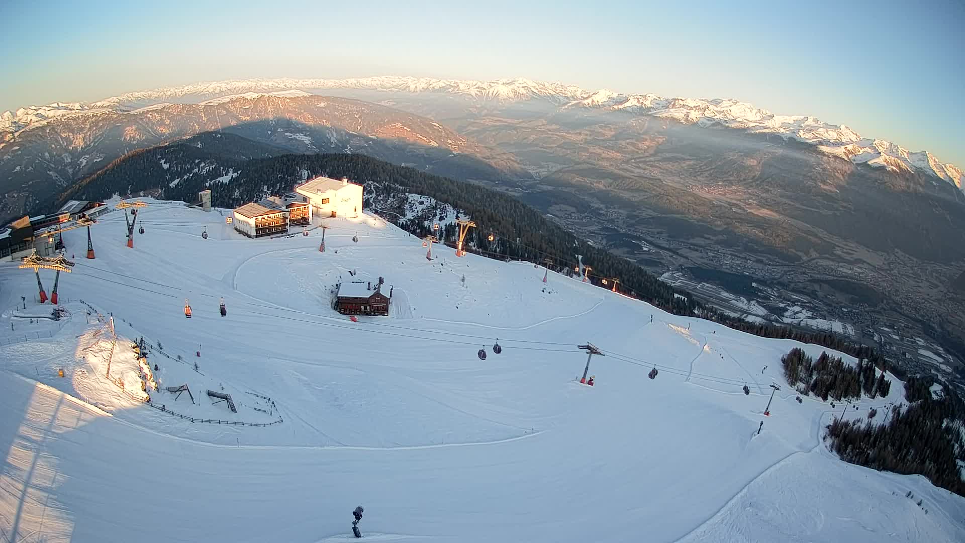 Kronplatz peak Ski resort | view to Bruneck