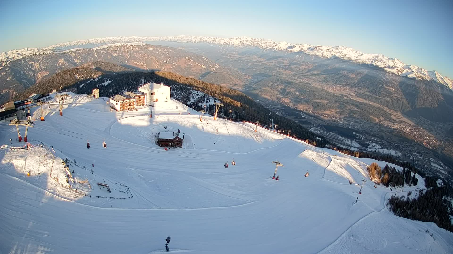 Kronplatz peak Ski resort | view to Bruneck
