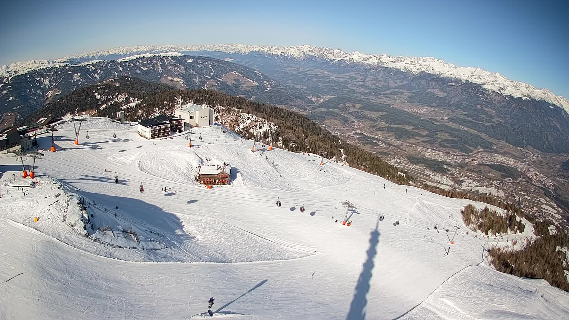 Kronplatz peak Ski resort | view to Bruneck