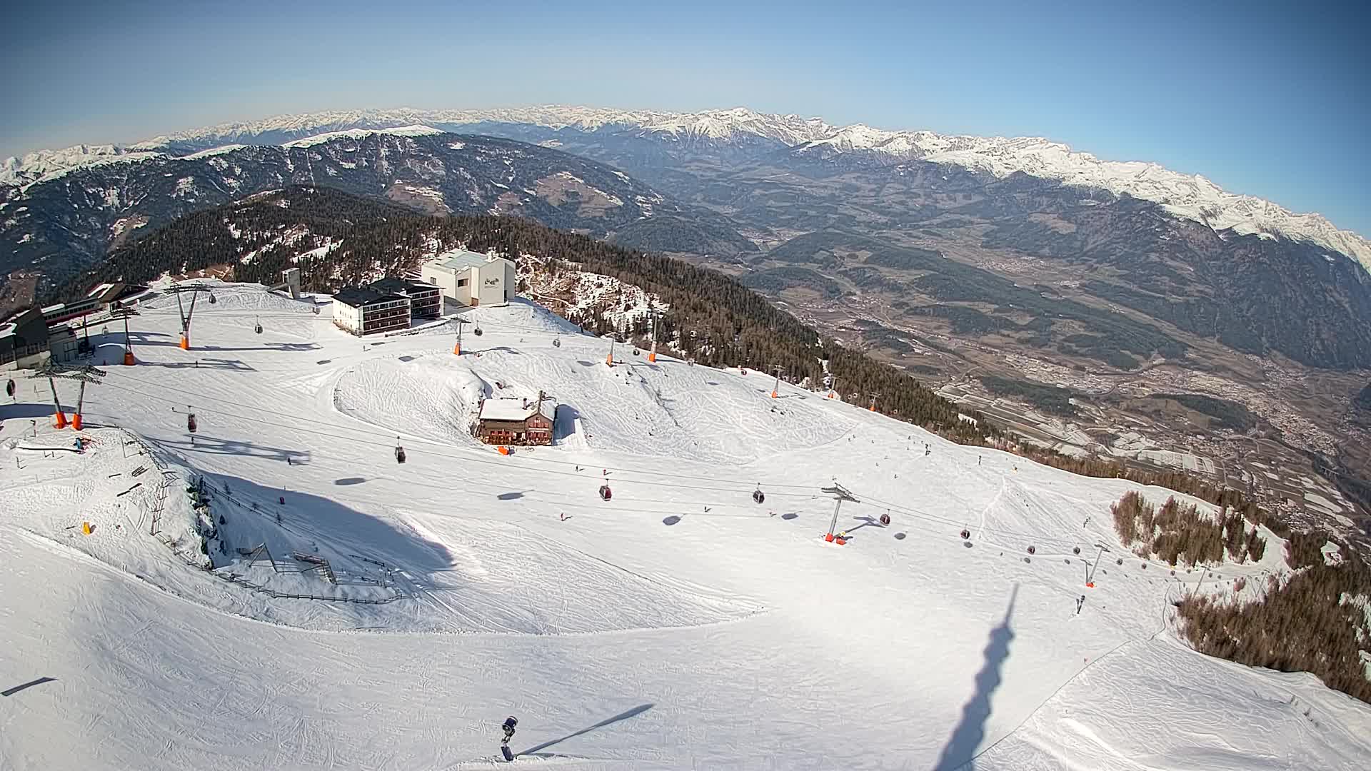 Kronplatz peak Ski resort | view to Bruneck