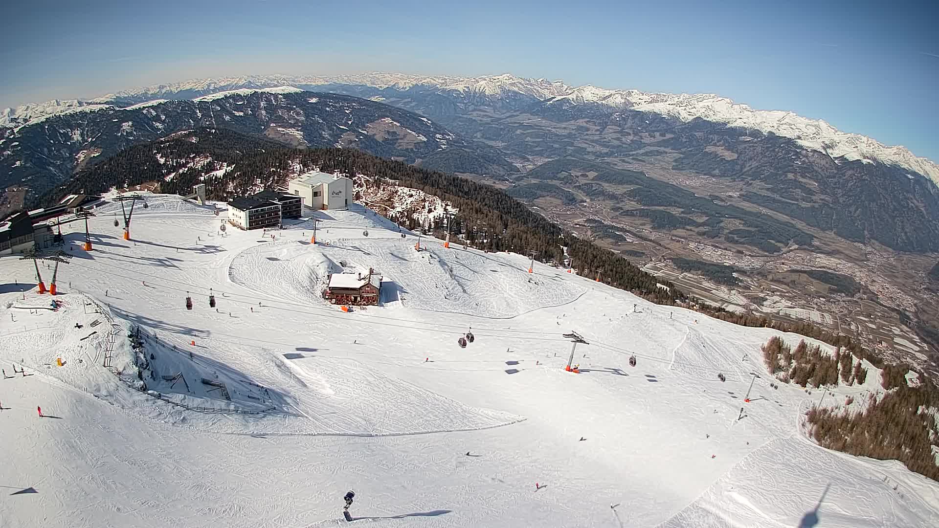 Kronplatz peak Ski resort | view to Bruneck