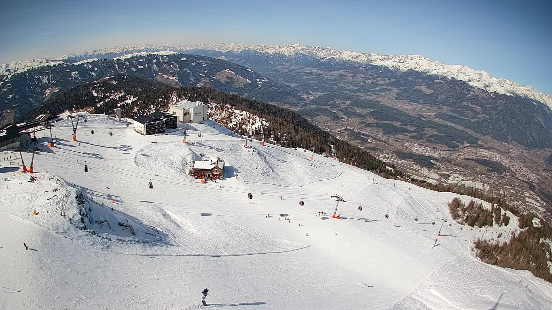 Kronplatz peak Ski resort | view to Bruneck