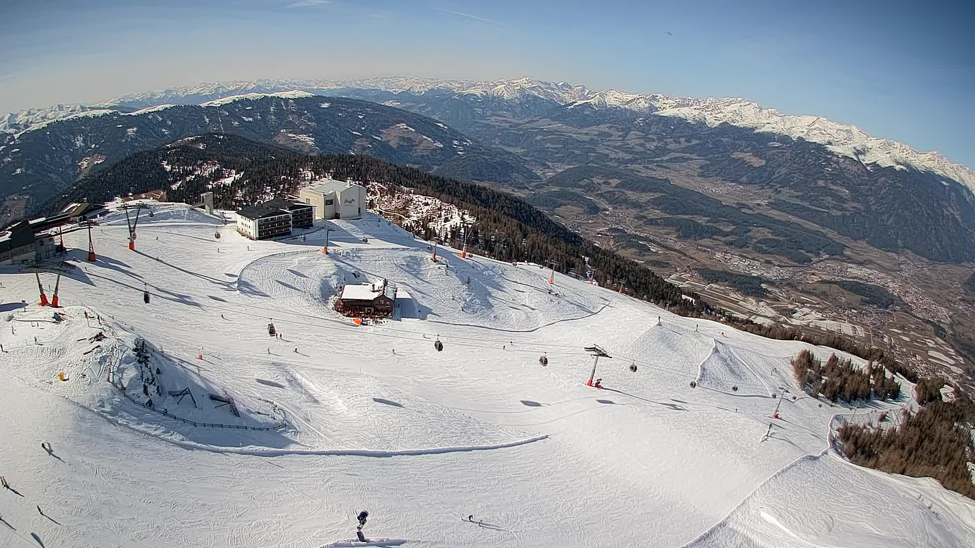 Kronplatz peak Ski resort | view to Bruneck