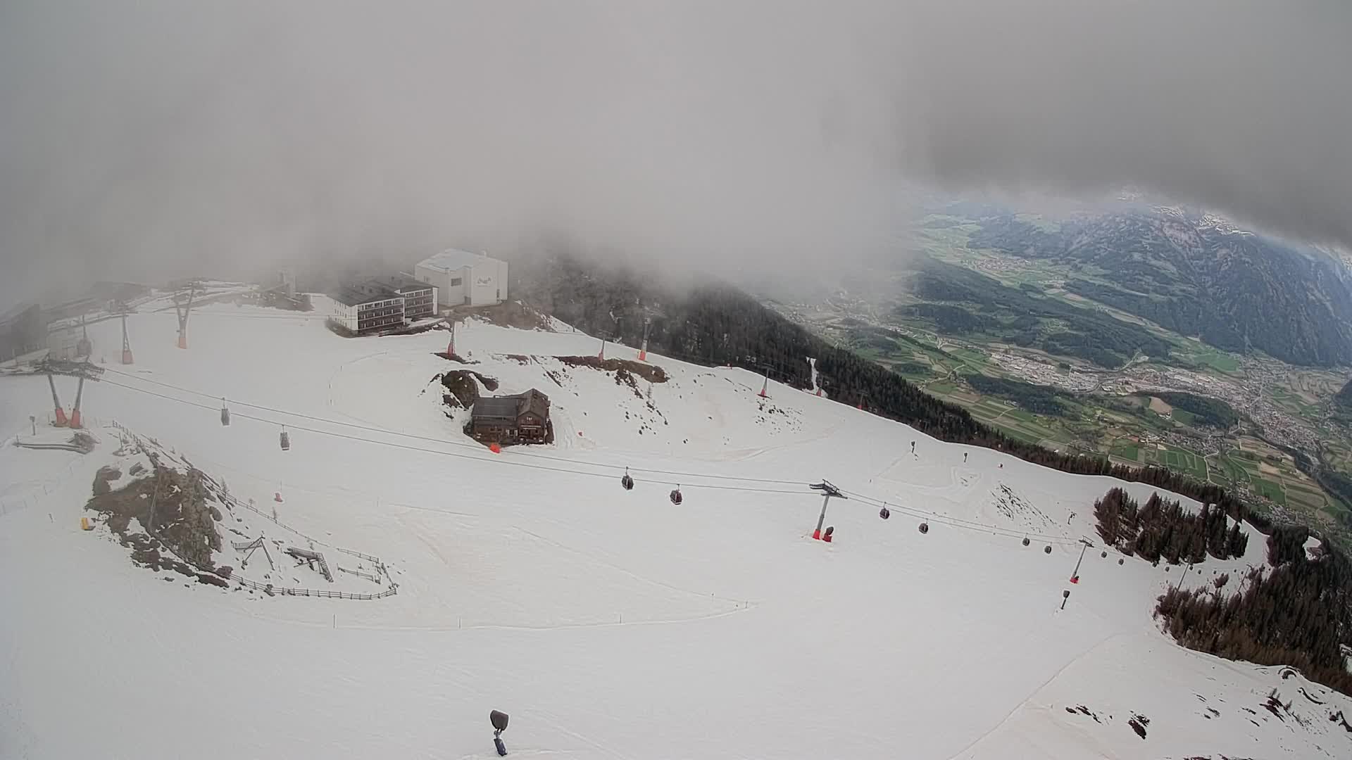 Kronplatz peak Ski resort | view to Bruneck