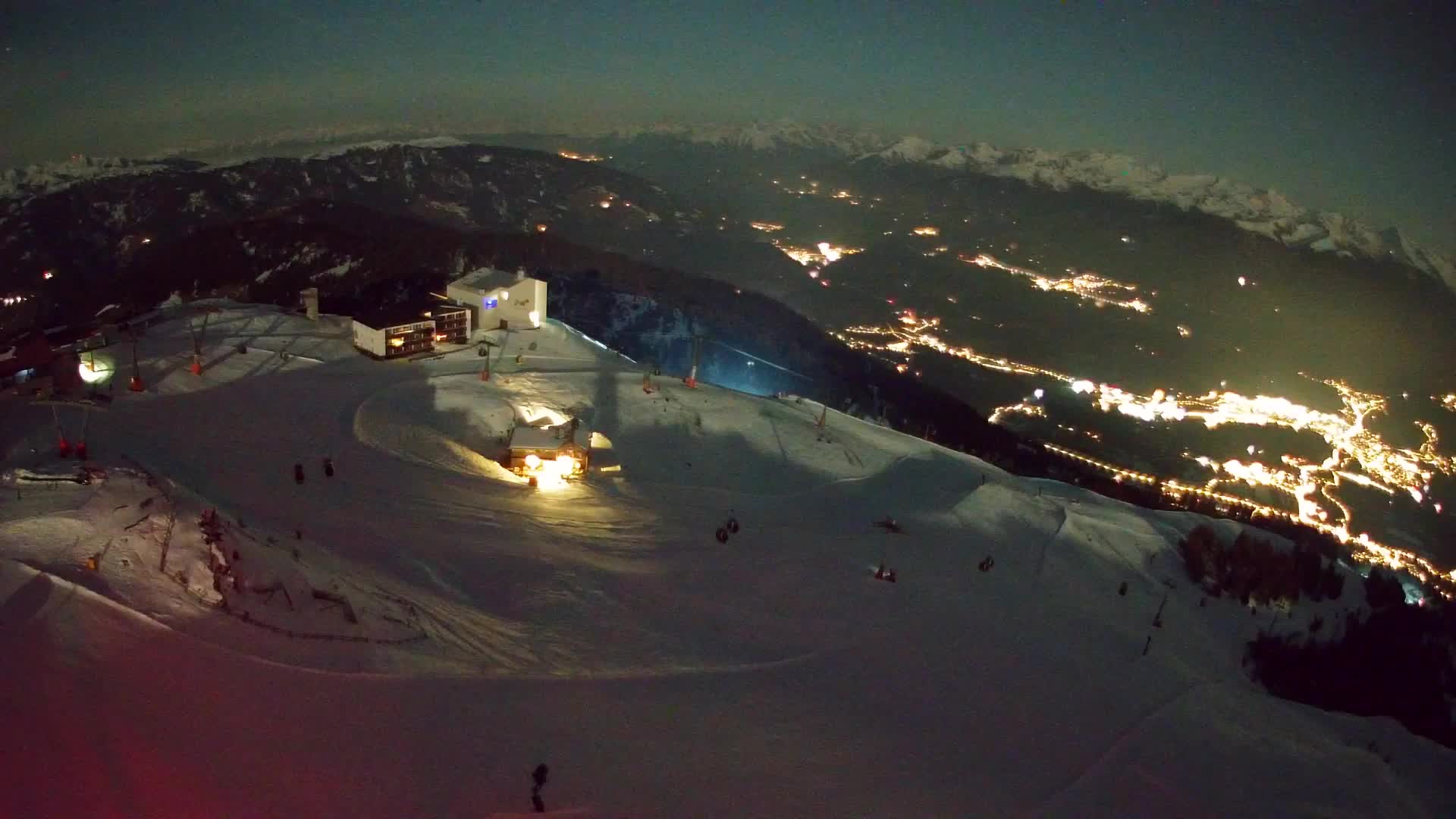 Station de ski Kronplatz sommet | vue sur Brunico