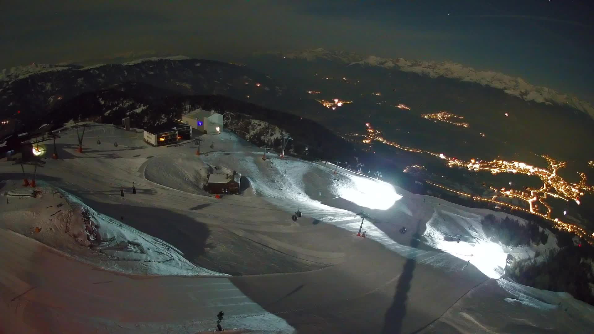 Skigebiet Kronplatz Gipfel | Blick auf Bruneck