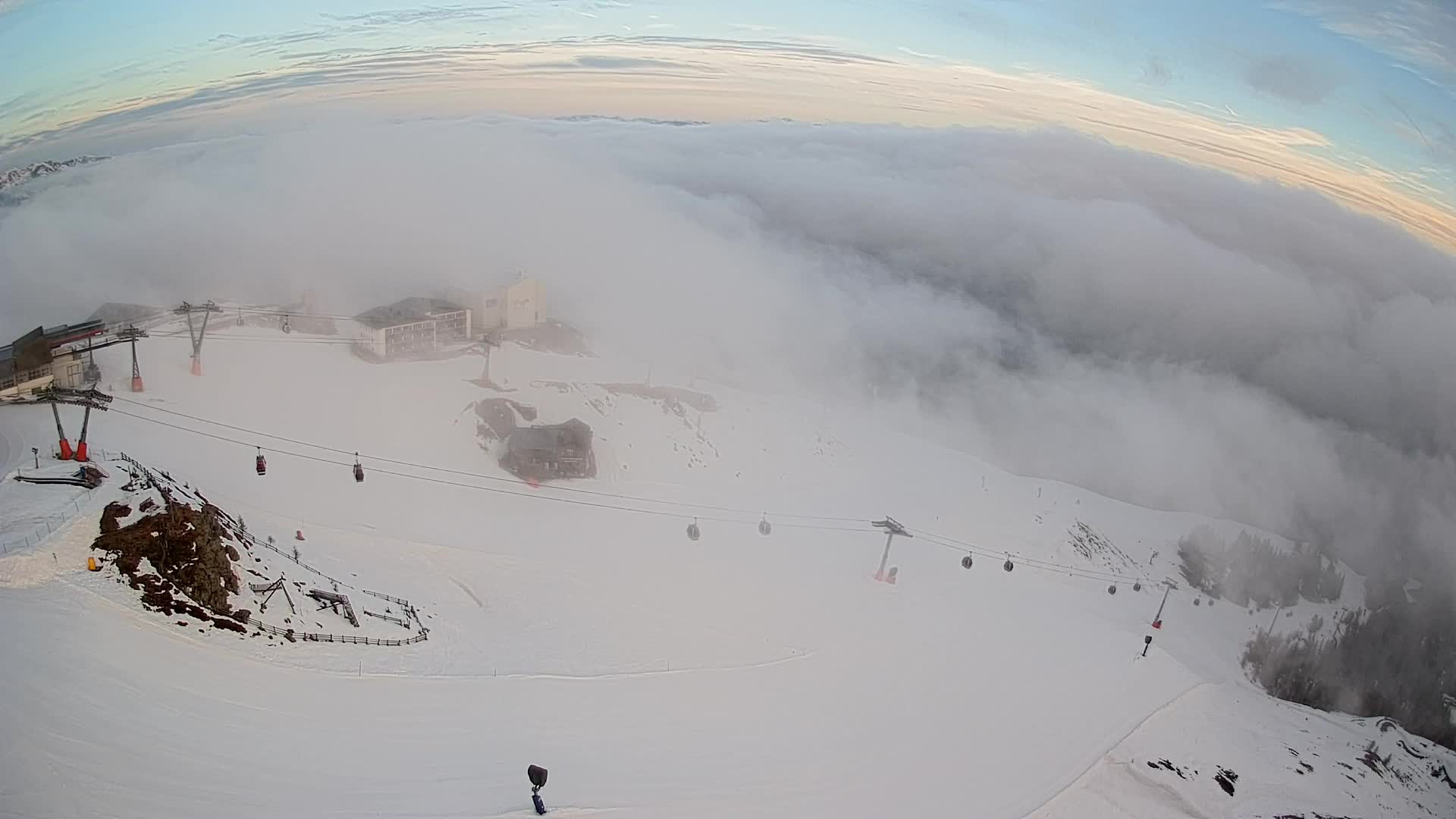 Kronplatz peak Ski resort | view to Bruneck