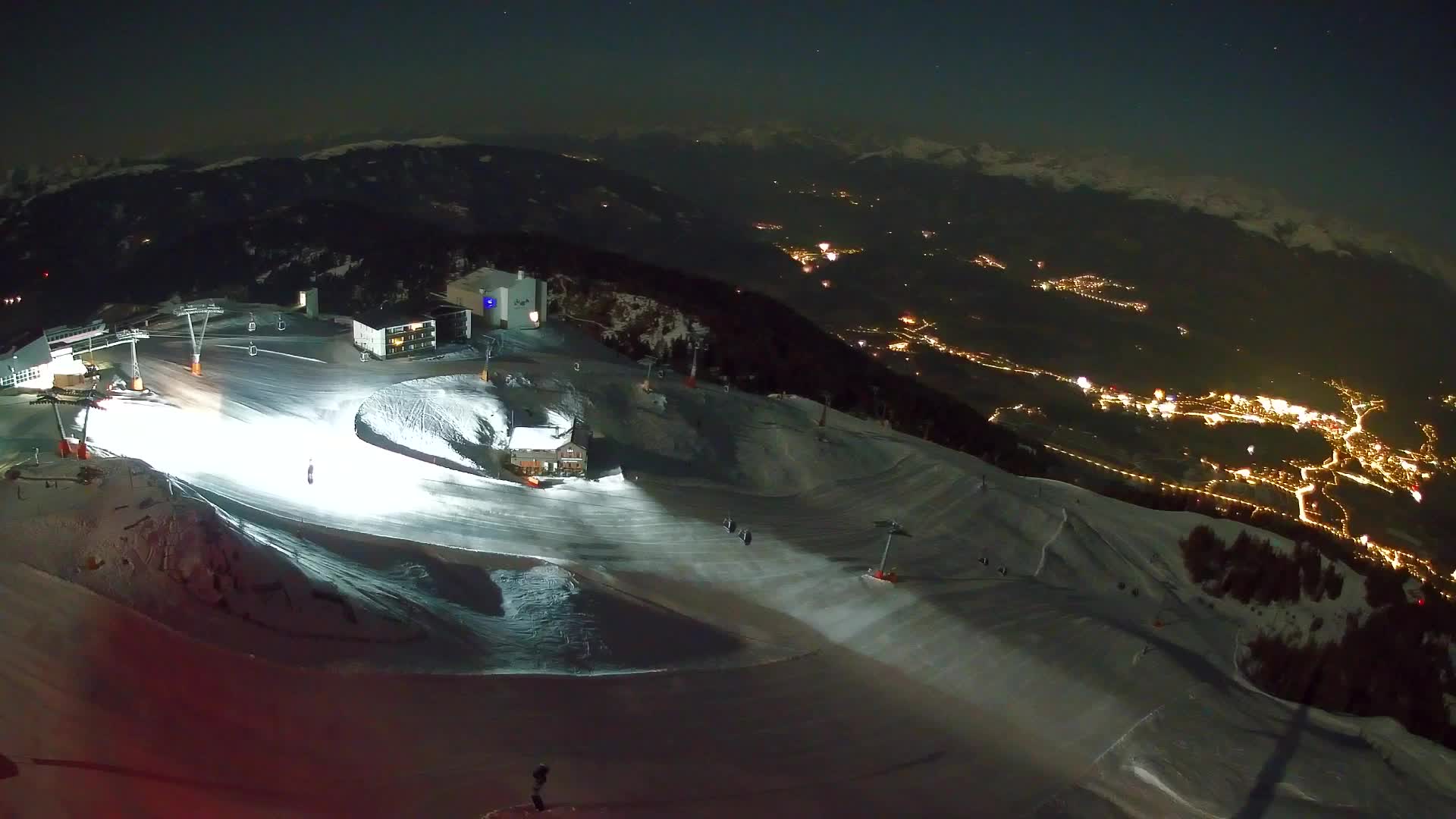 Skigebiet Kronplatz Gipfel | Blick auf Bruneck