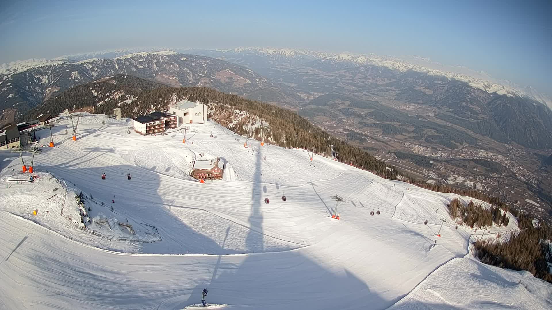 Kronplatz peak Ski resort | view to Bruneck