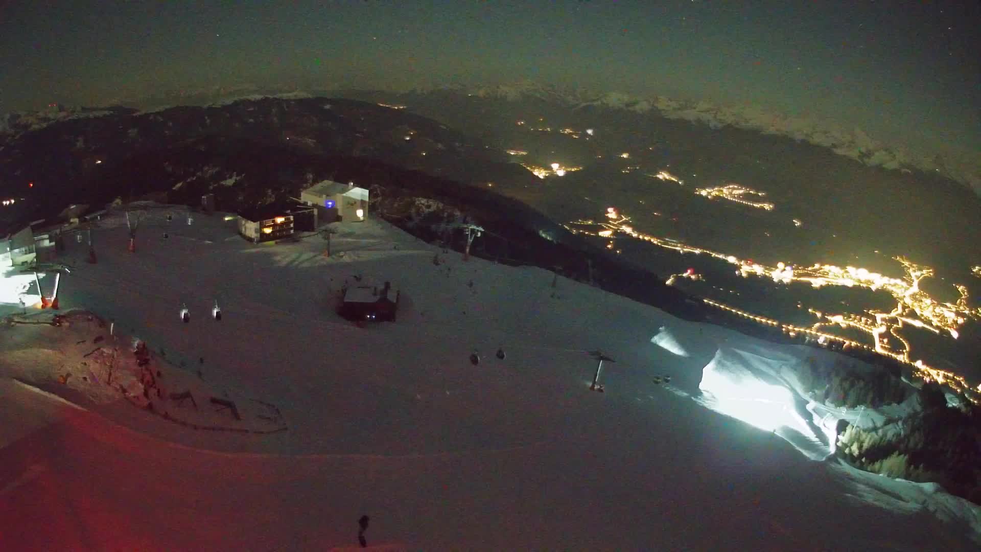 Skigebiet Kronplatz Gipfel | Blick auf Bruneck