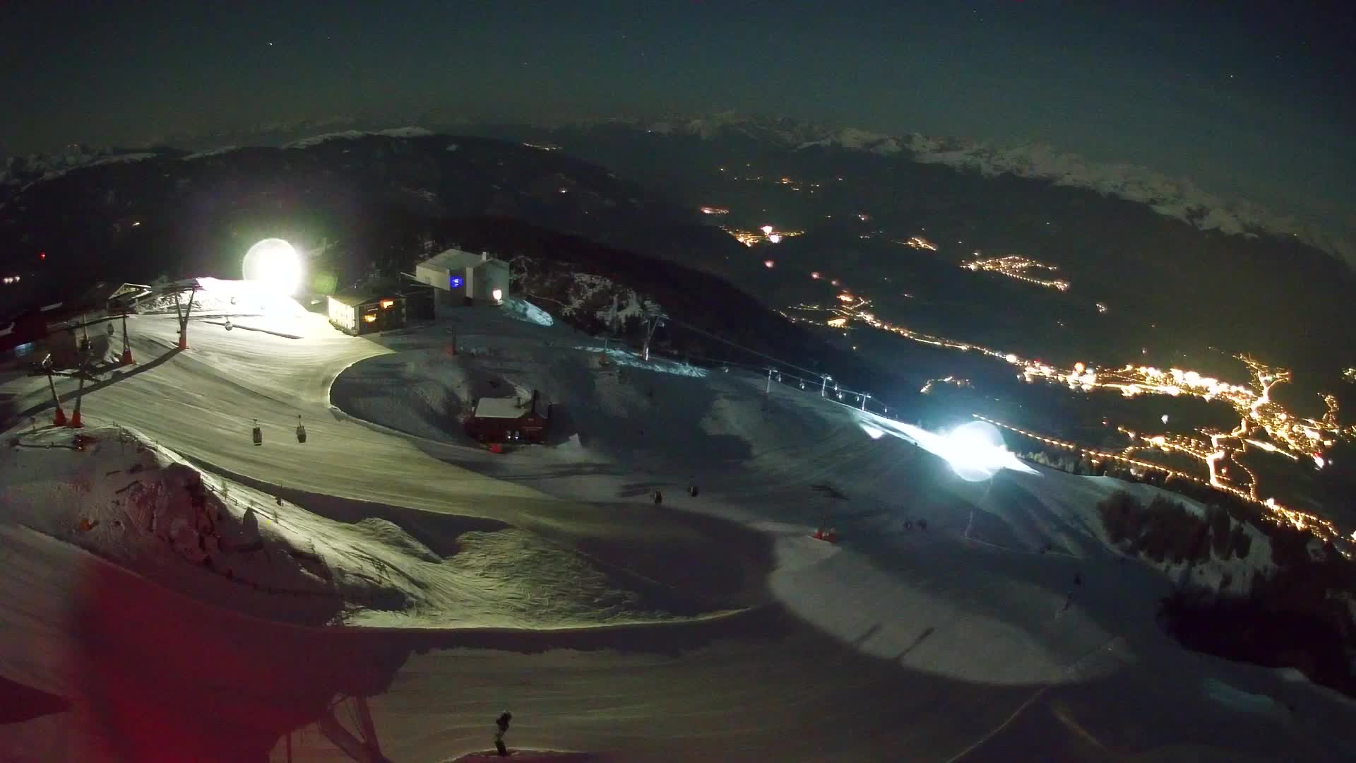 Station de ski Kronplatz sommet | vue sur Brunico