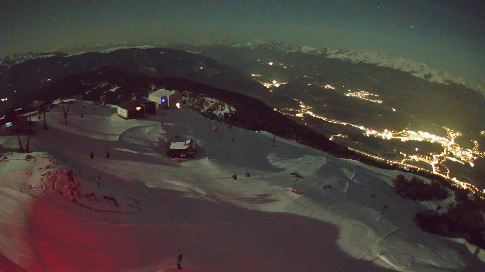 Station de ski Kronplatz sommet | vue sur Brunico