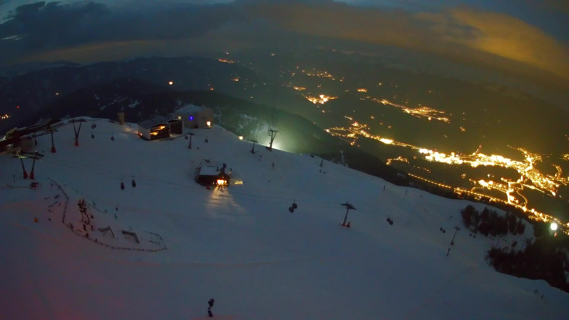 Kronplatz peak Ski resort | view to Bruneck