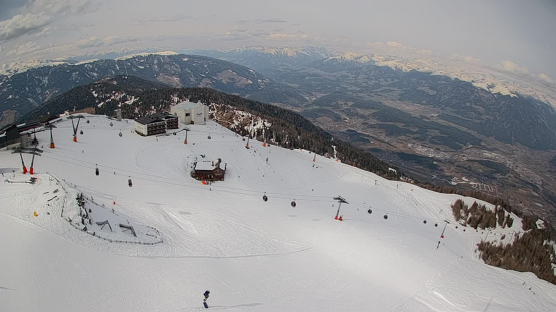 Kronplatz peak Ski resort | view to Bruneck