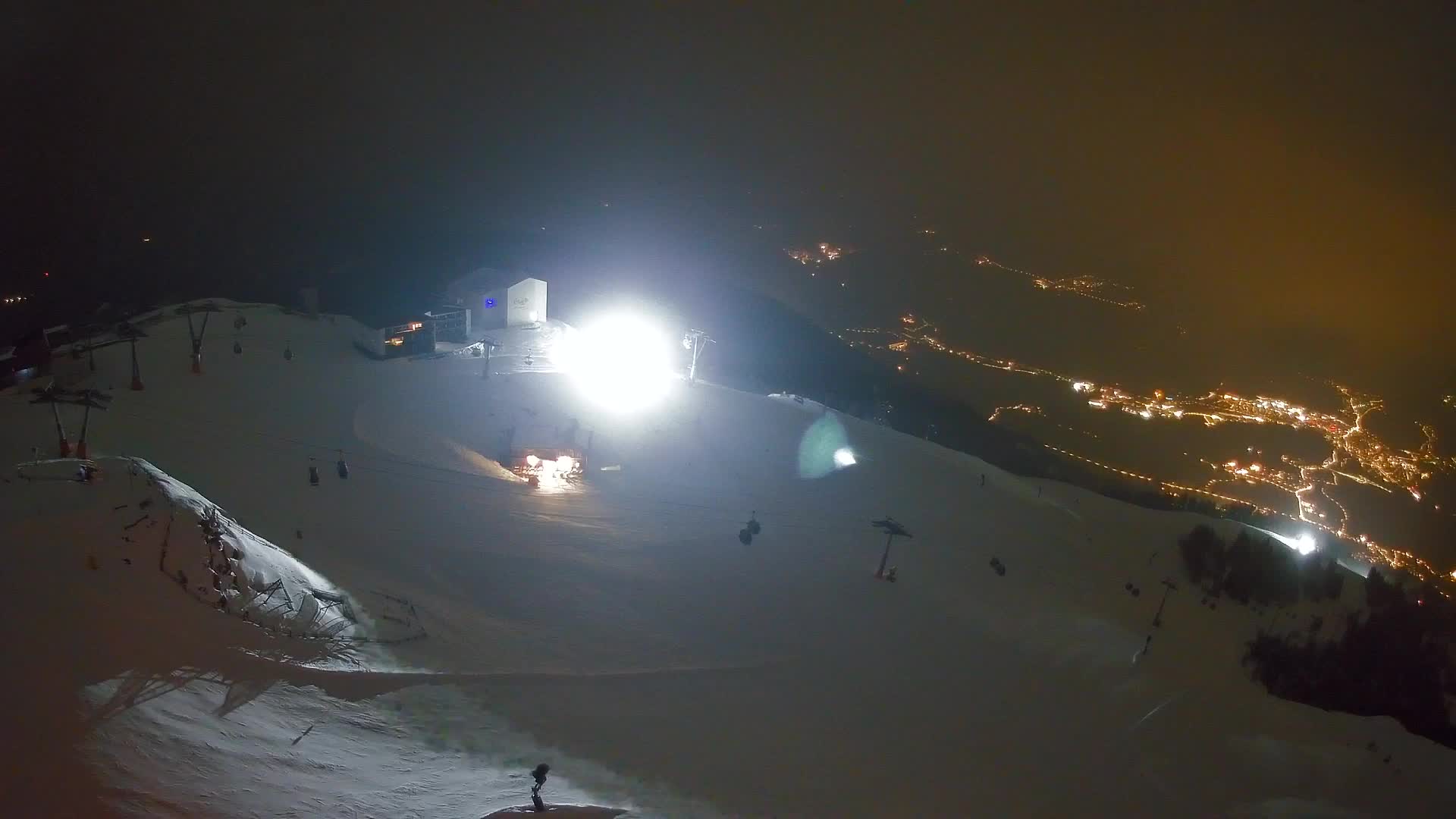 Skigebiet Kronplatz Gipfel | Blick auf Bruneck