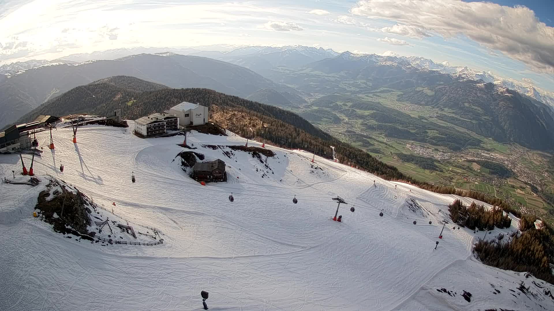 Kronplatz peak Ski resort | view to Bruneck