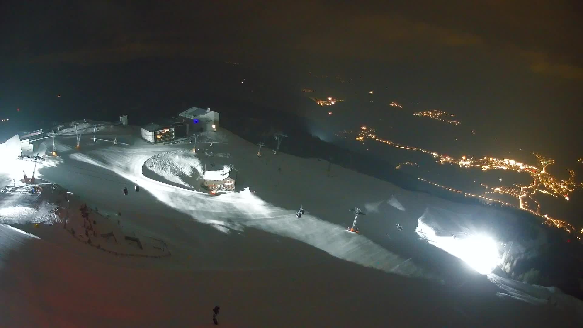 Skigebiet Kronplatz Gipfel | Blick auf Bruneck