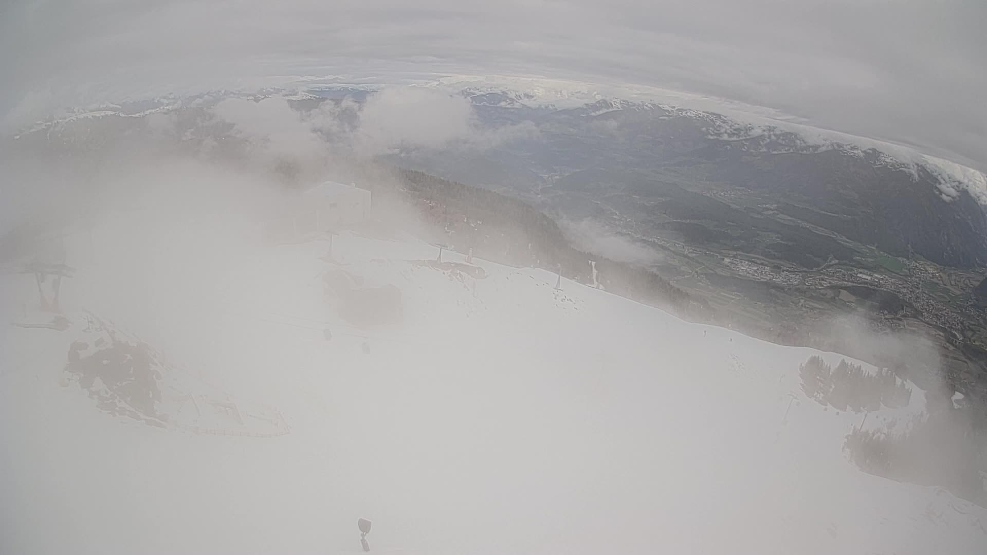 Station de ski Kronplatz sommet | vue sur Brunico
