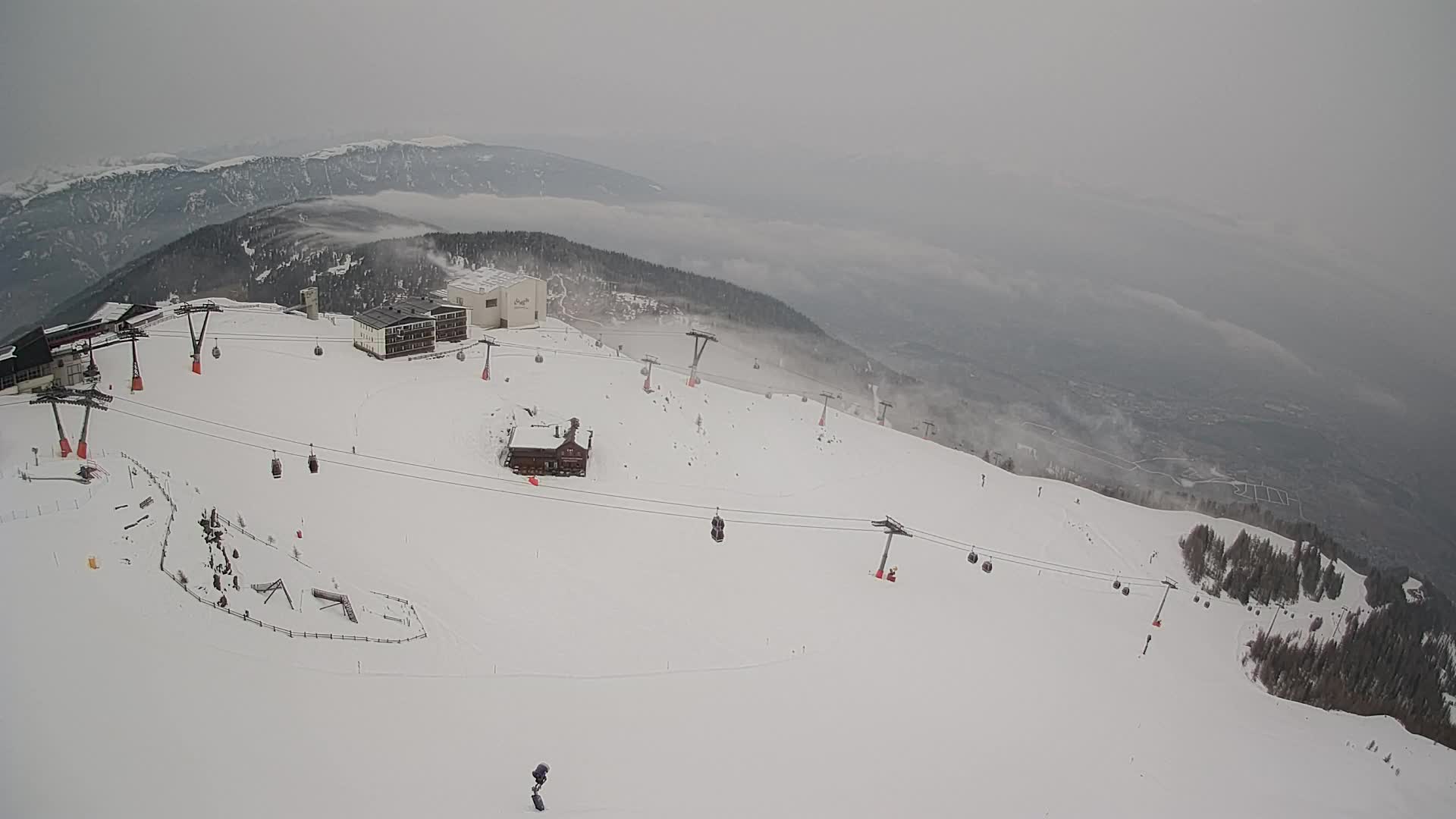 Smučišče Kronplatz – vrh | pogled na Bruneck