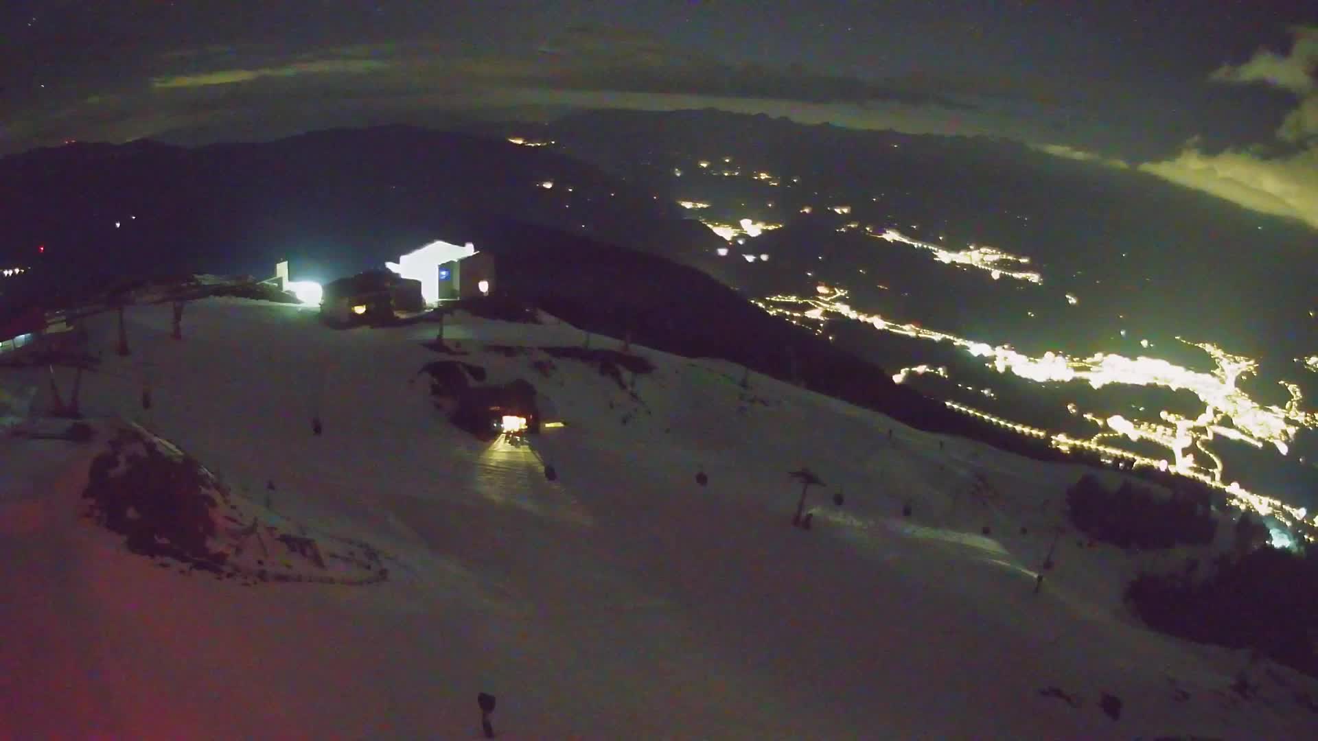 Station de ski Kronplatz sommet | vue sur Brunico
