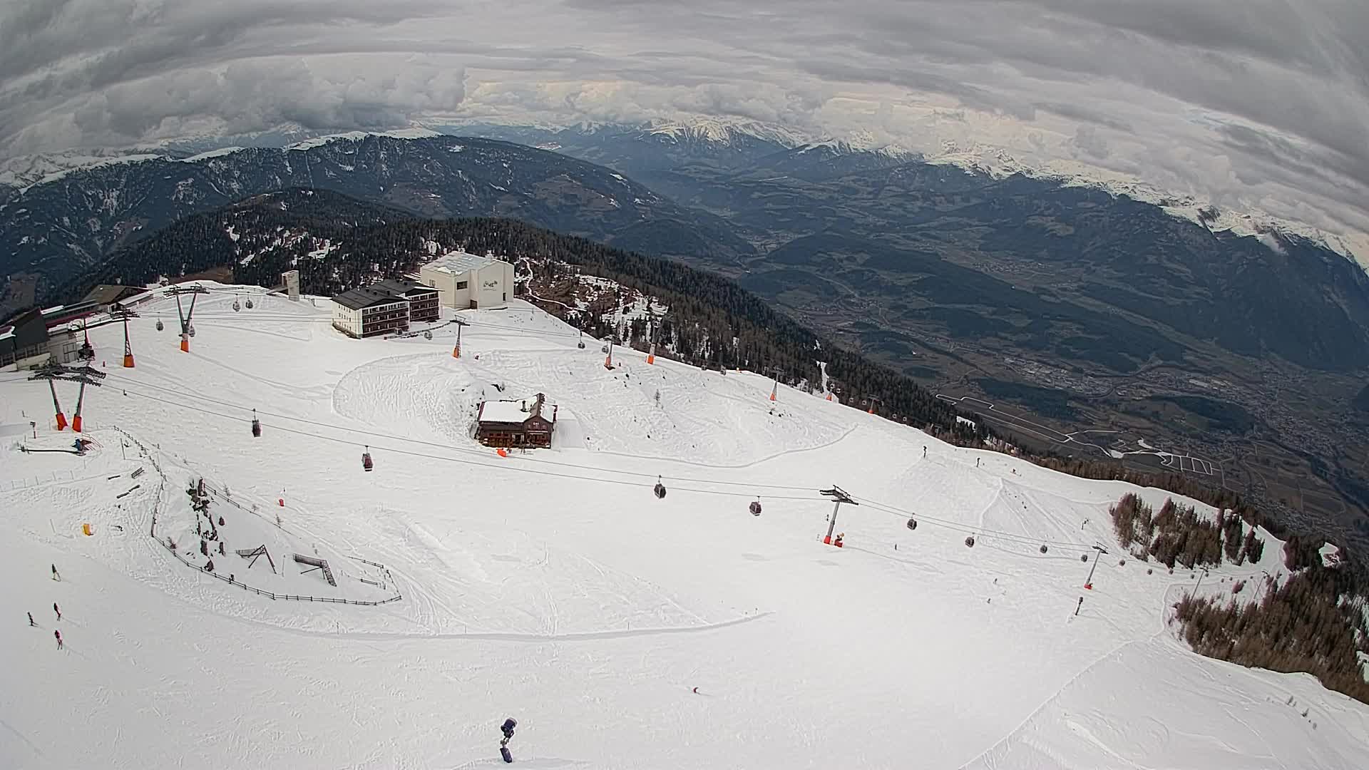Kronplatz peak Ski resort | view to Bruneck