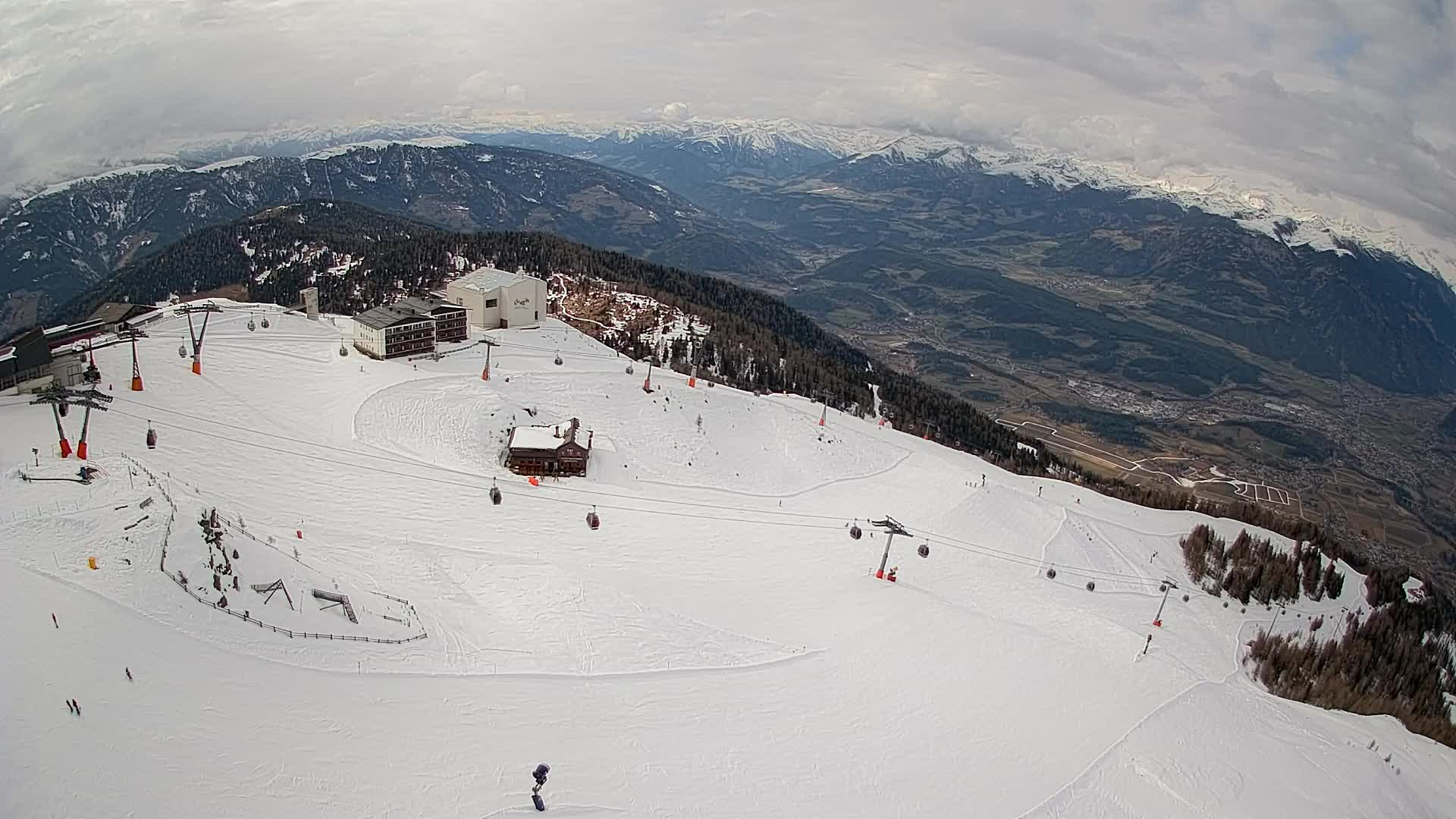 Kronplatz peak Ski resort | view to Bruneck
