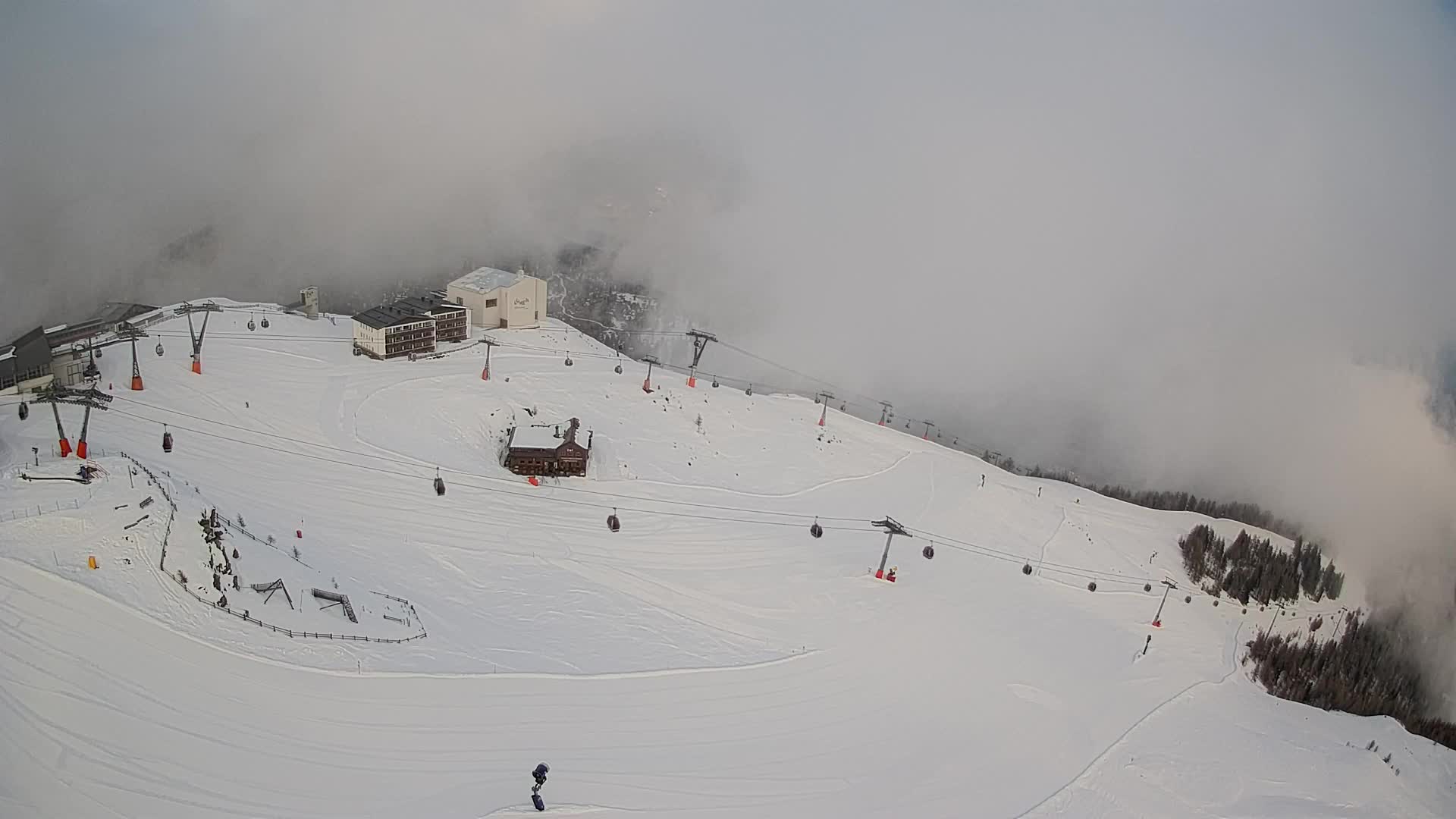Kronplatz peak Ski resort | view to Bruneck