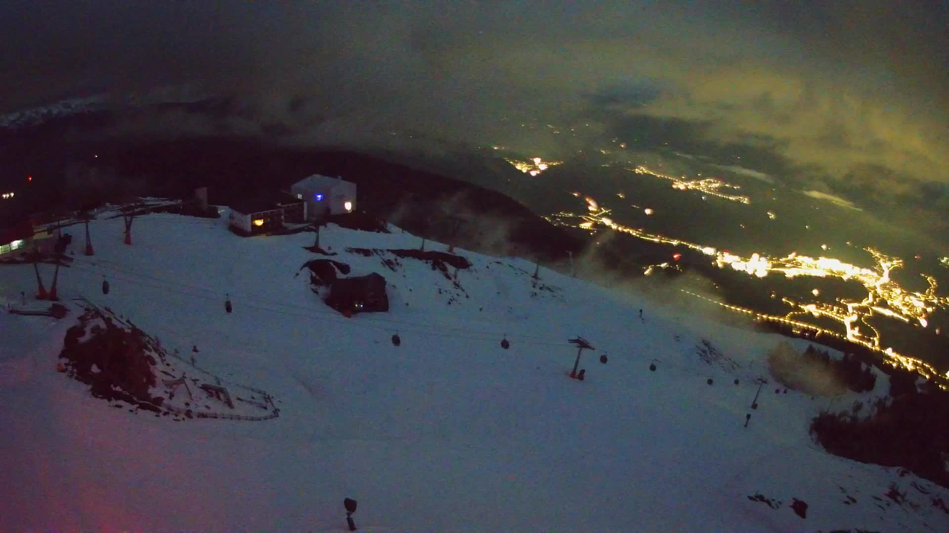 Station de ski Kronplatz sommet | vue sur Brunico