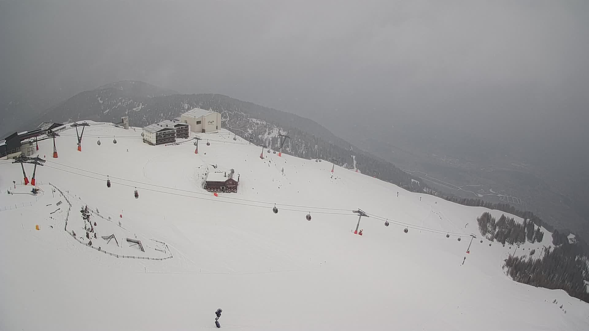 Station de ski Kronplatz sommet | vue sur Brunico