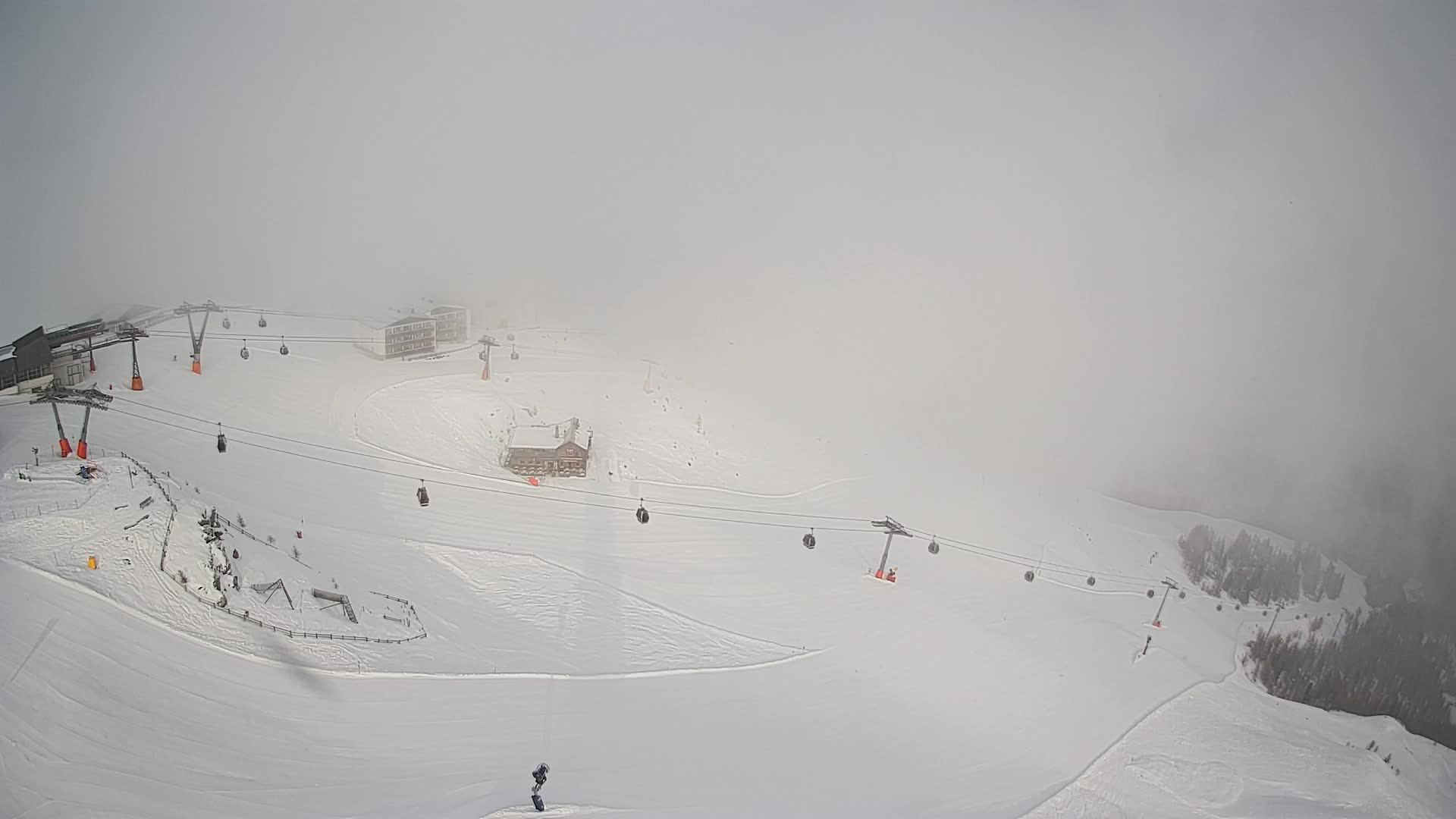 Station de ski Kronplatz sommet | vue sur Brunico
