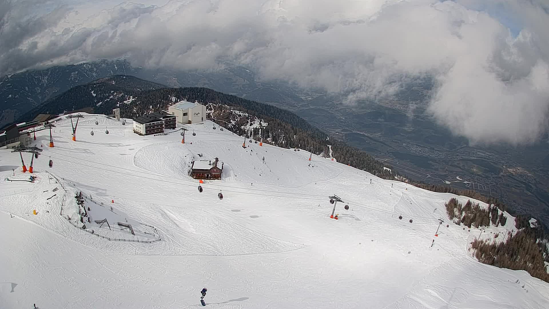 Kronplatz peak Ski resort | view to Bruneck