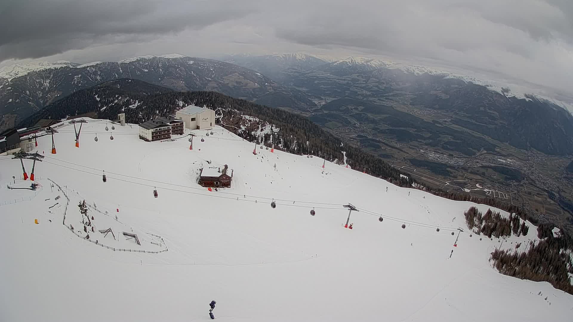 Kronplatz peak Ski resort | view to Bruneck