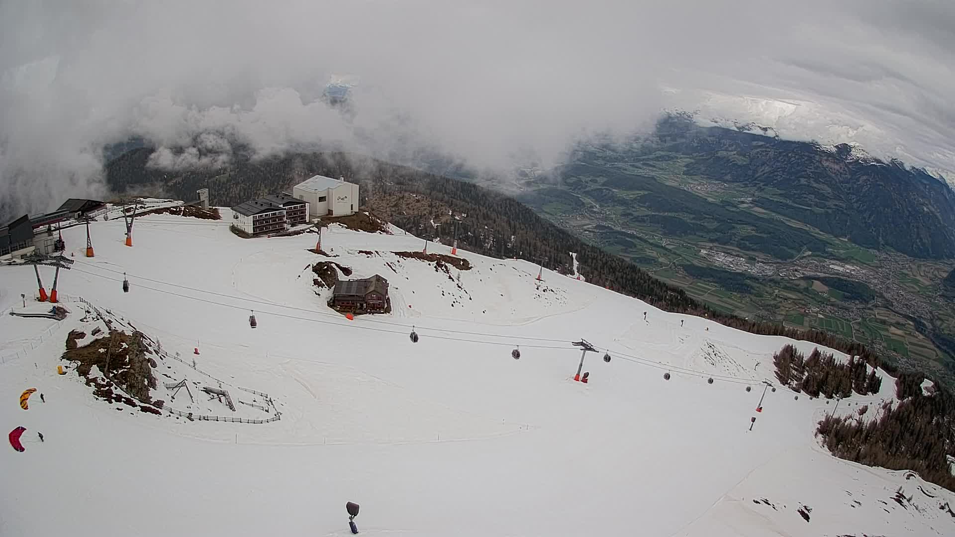 Kronplatz peak Ski resort | view to Bruneck