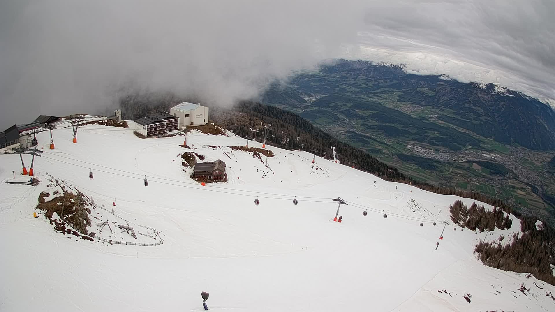 Kronplatz peak Ski resort | view to Bruneck