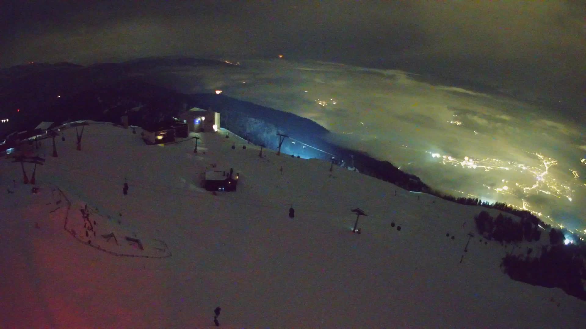 Skigebiet Kronplatz Gipfel | Blick auf Bruneck