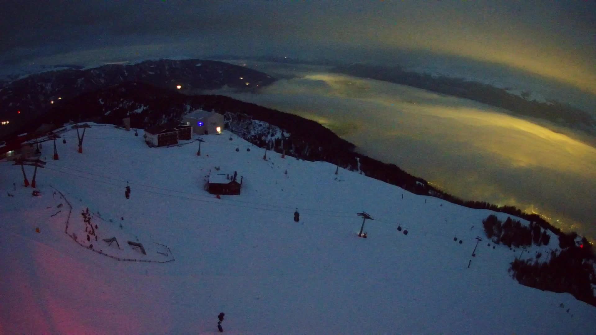 Kronplatz peak Ski resort | view to Bruneck
