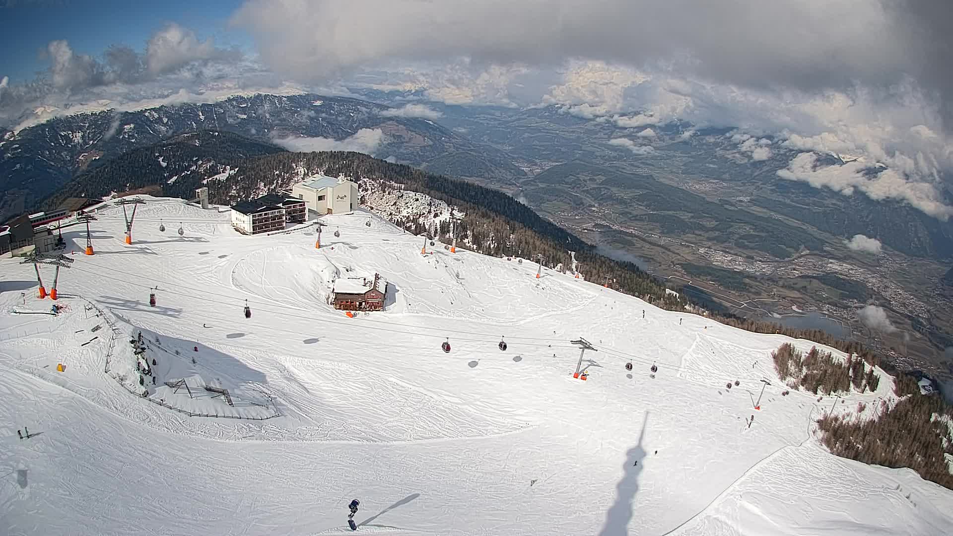 Kronplatz peak Ski resort | view to Bruneck