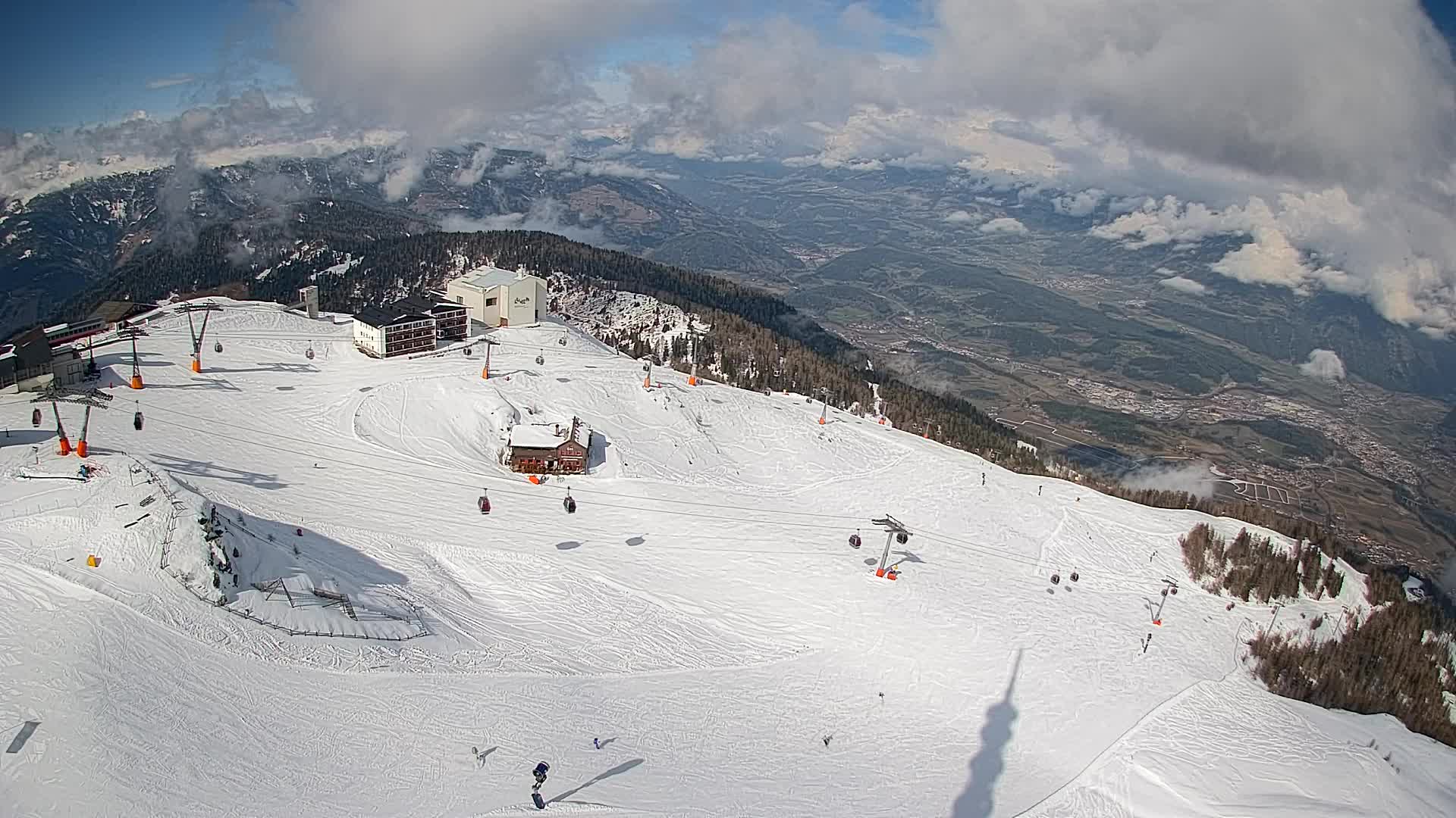 Kronplatz peak Ski resort | view to Bruneck