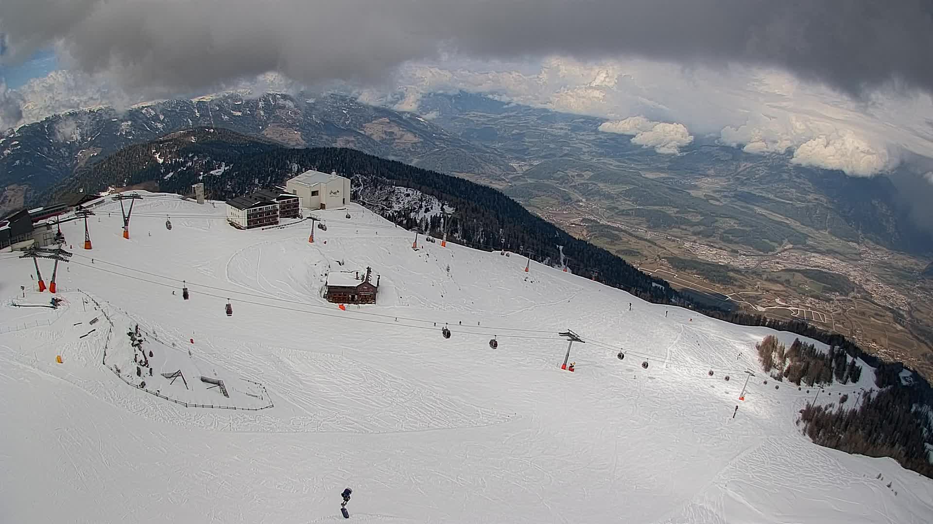 Kronplatz peak Ski resort | view to Bruneck