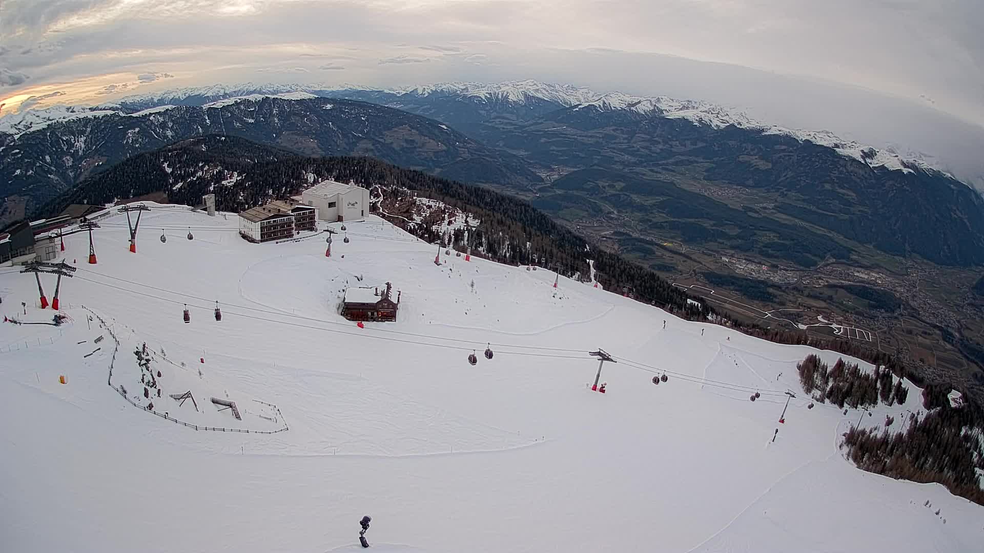Kronplatz peak Ski resort | view to Bruneck