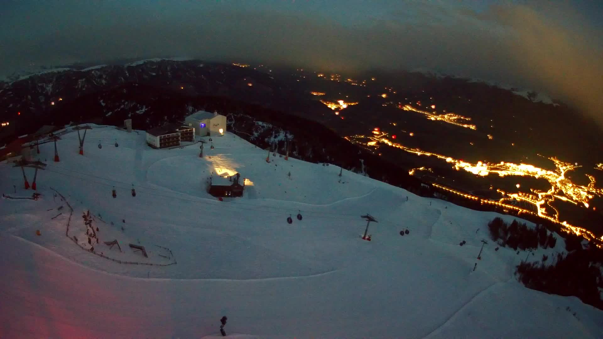 Kronplatz peak Ski resort | view to Bruneck