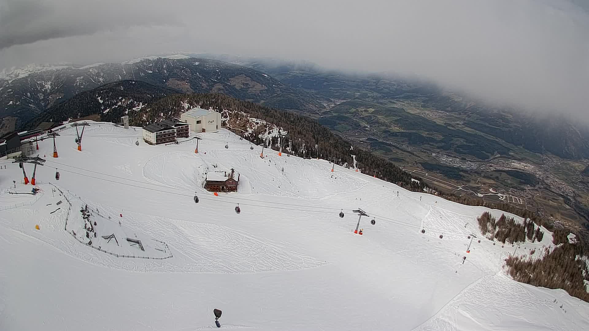Kronplatz peak Ski resort | view to Bruneck