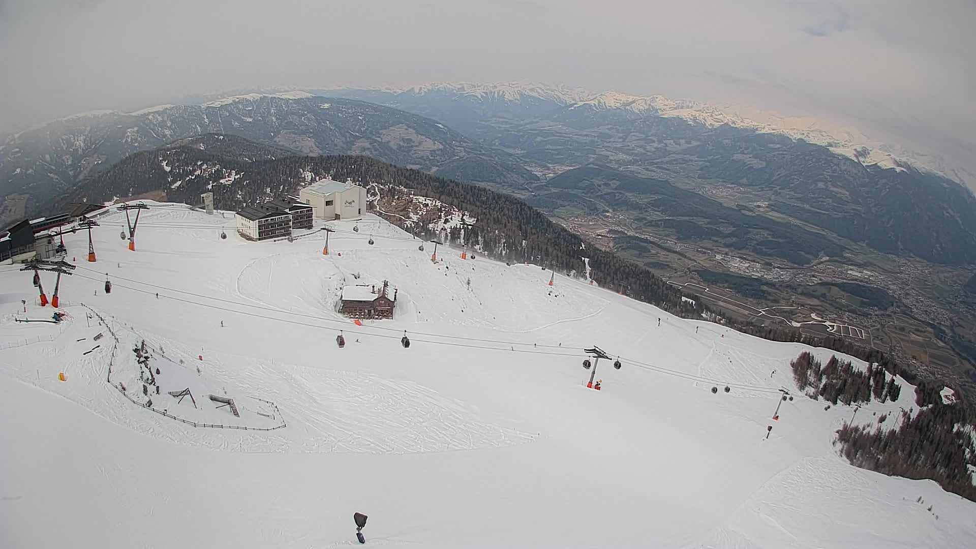 Kronplatz peak Ski resort | view to Bruneck