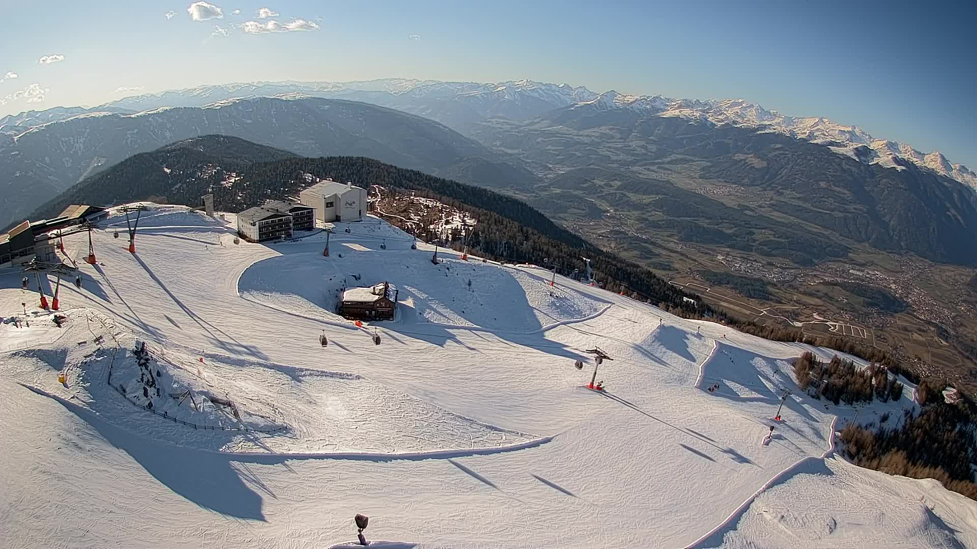Kronplatz peak Ski resort | view to Bruneck