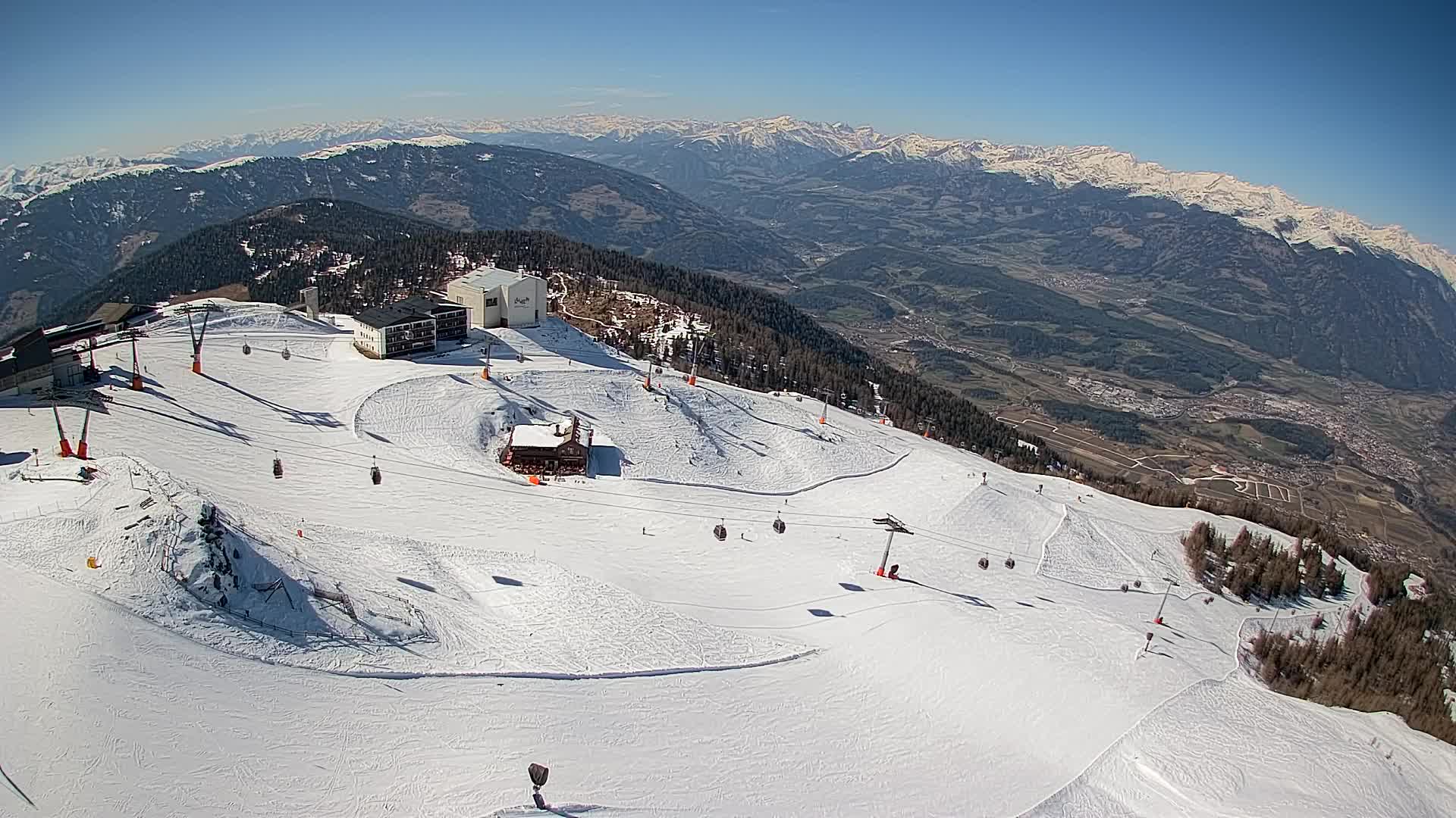 Kronplatz peak Ski resort | view to Bruneck