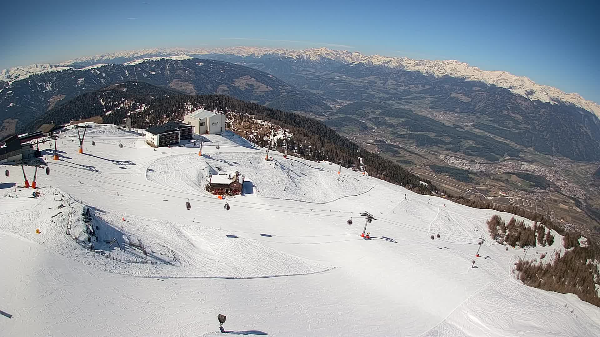 Kronplatz peak Ski resort | view to Bruneck