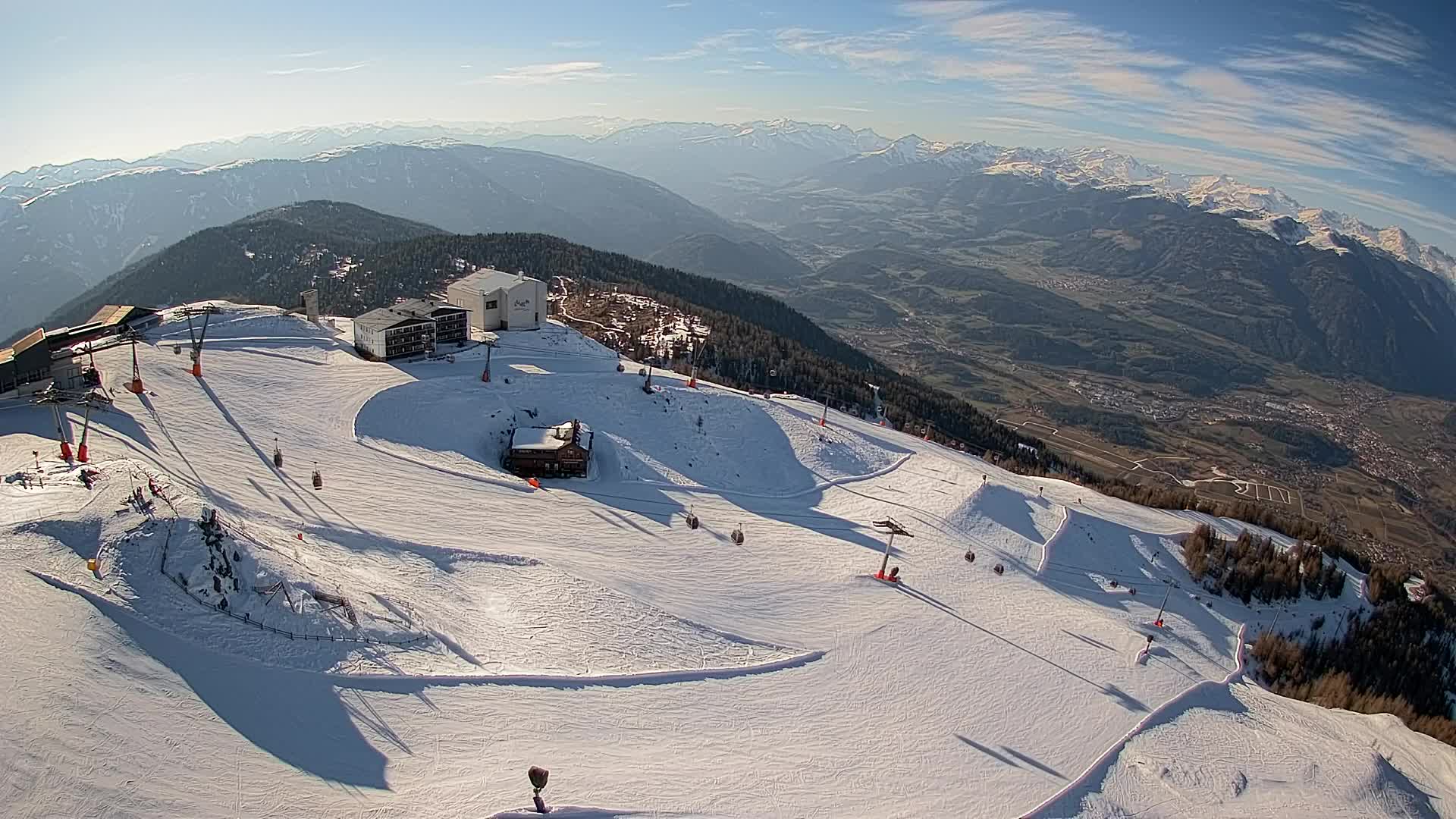 Kronplatz peak Ski resort | view to Bruneck
